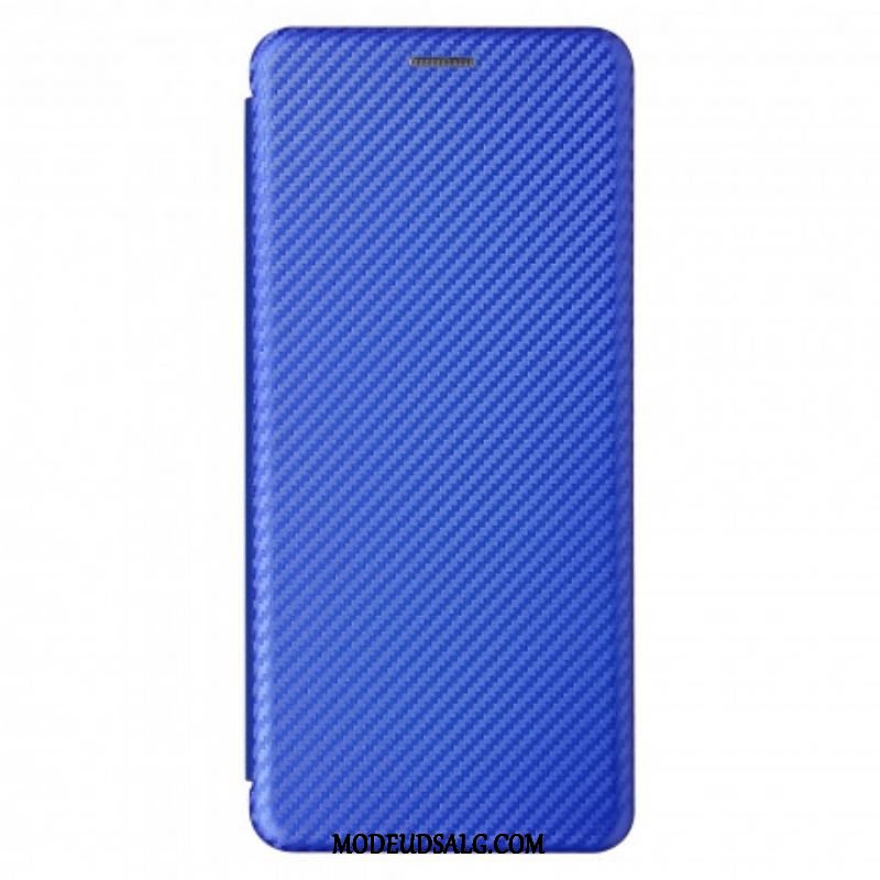 Cover Moto G100 Flip Cover Silikone Carbon