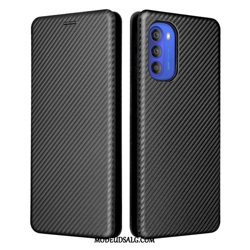 Cover Moto G51 5G Flip Cover Farvet Carbon Silikone