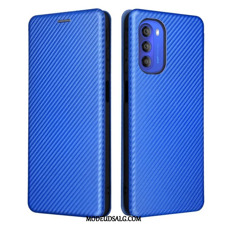 Cover Moto G51 5G Flip Cover Farvet Carbon Silikone