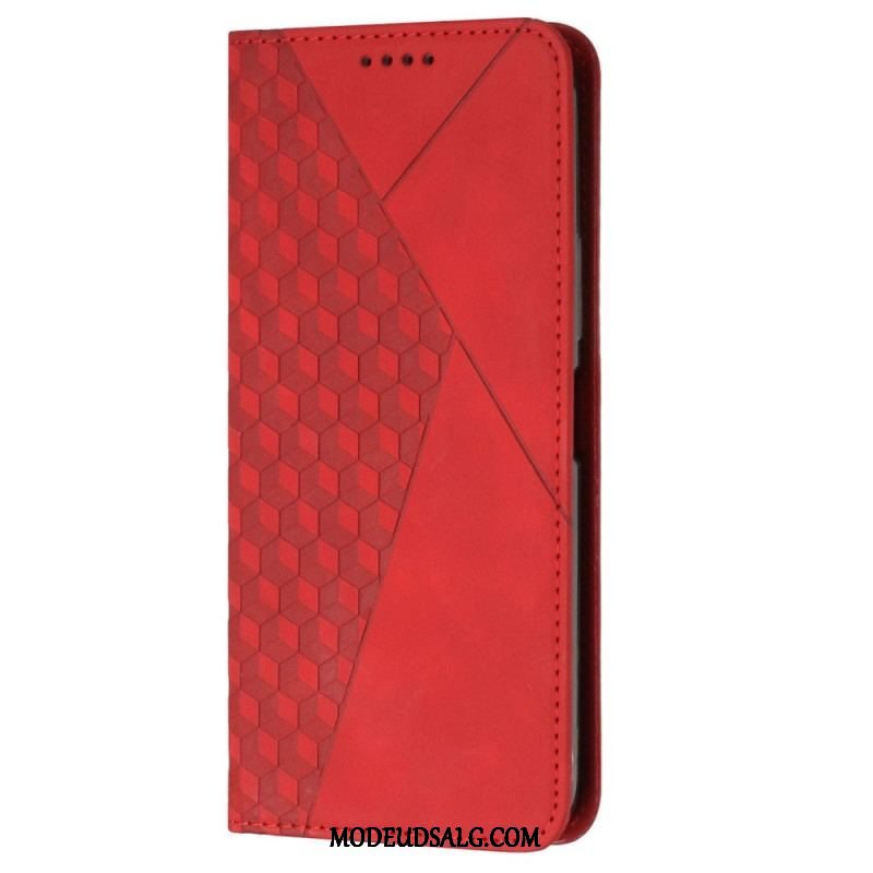 Cover Moto G73 5G Flip Cover Læderstil Med 3 Kortholdere