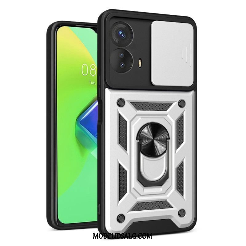 Cover Moto G73 5G Ring-støtte Og Linsebeskytter