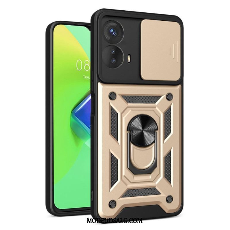 Cover Moto G73 5G Ring-støtte Og Linsebeskytter