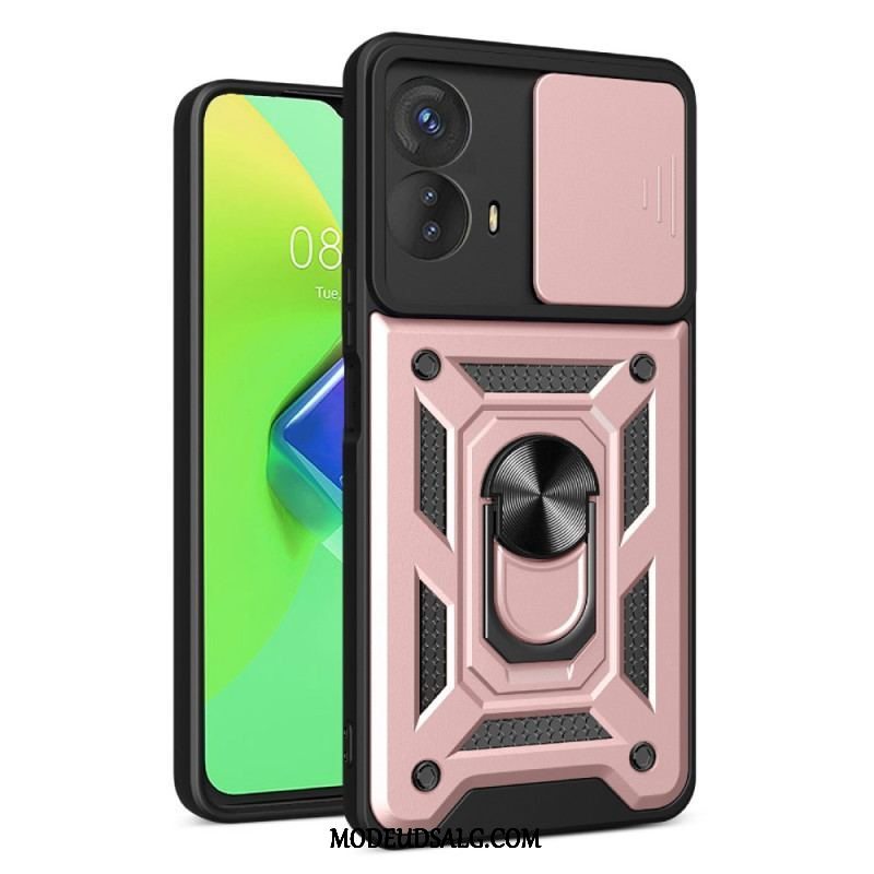 Cover Moto G73 5G Ring-støtte Og Linsebeskytter