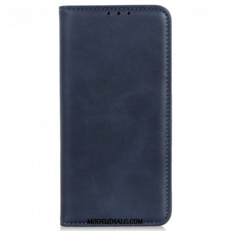 Cover Motorola Edge 20 Pro Flip Cover Split Læder Design