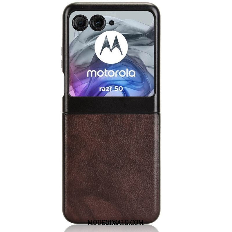 Cover Motorola Razr 50 Lædereffekt