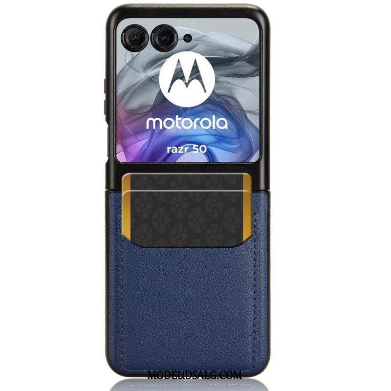 Cover Motorola Razr 50 Telefon Etui Dobbelt Kortholder