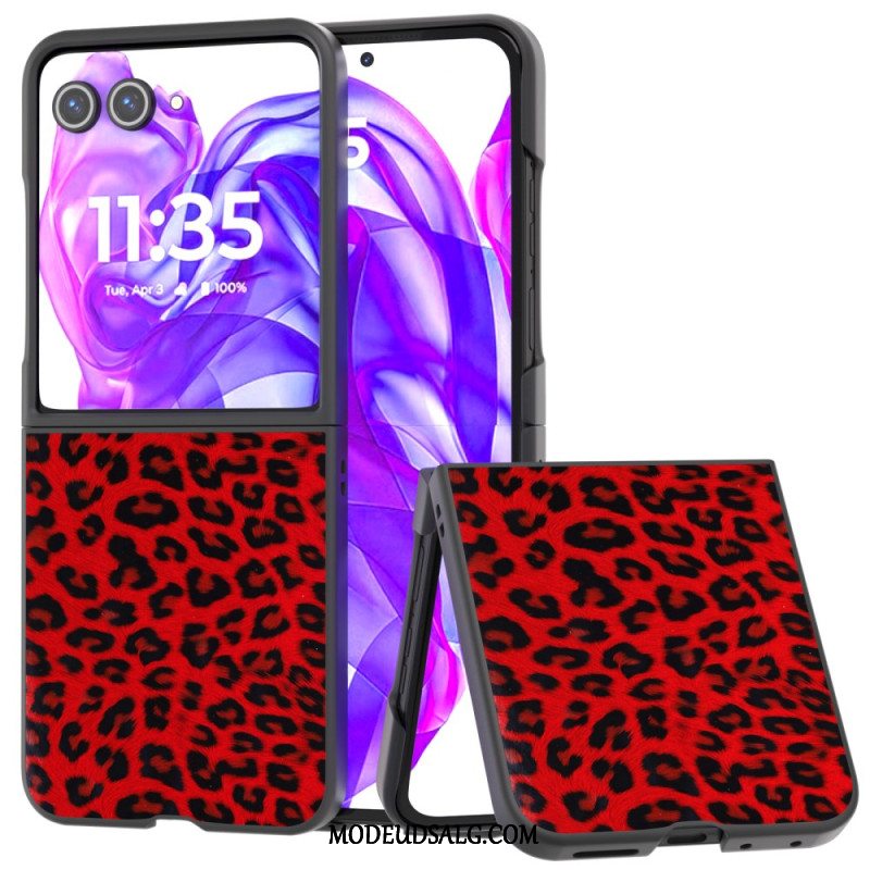 Cover Motorola Razr 50 Ultra Leopardmønster