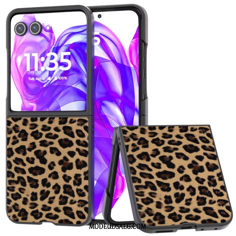 Cover Motorola Razr 50 Ultra Leopardmønster