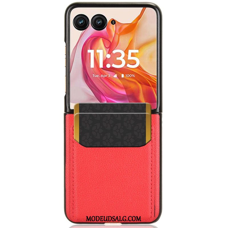 Cover Motorola Razr 50 Ultra Litchi Tekstur