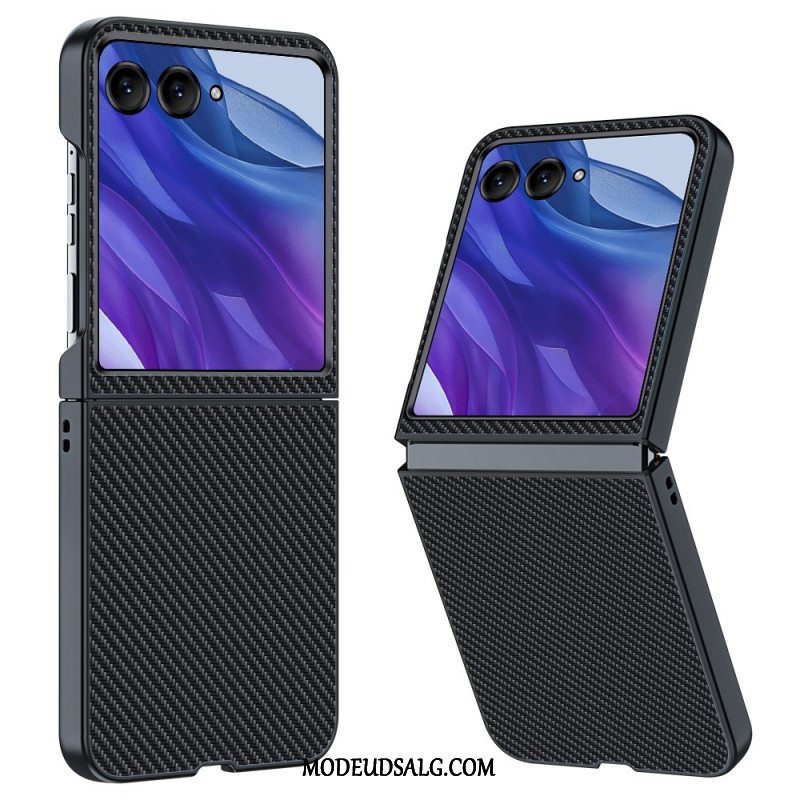 Cover Motorola Razr 50 Ultra Telefon Etui Anti-fall Carbon Fiber Tekstur