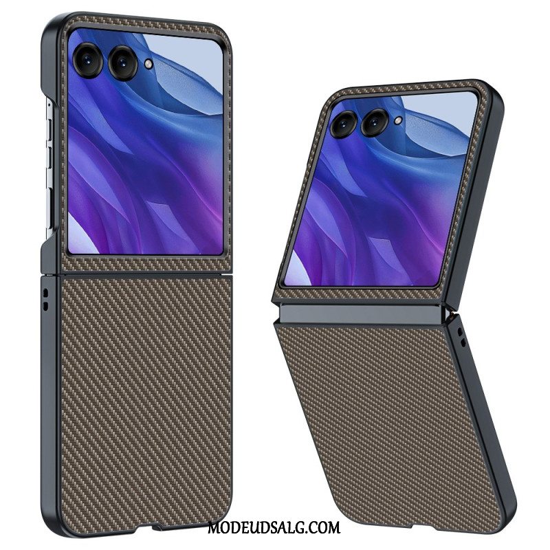 Cover Motorola Razr 50 Ultra Telefon Etui Anti-fall Carbon Fiber Tekstur