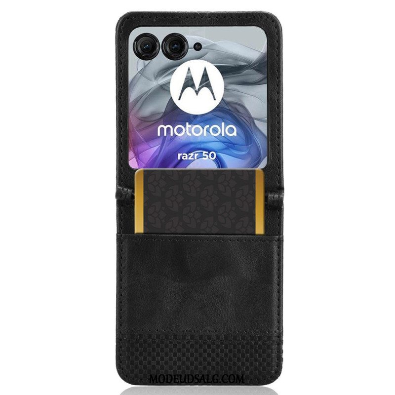 Cover Motorola Razr 50 Vintaga Frise Kortholder