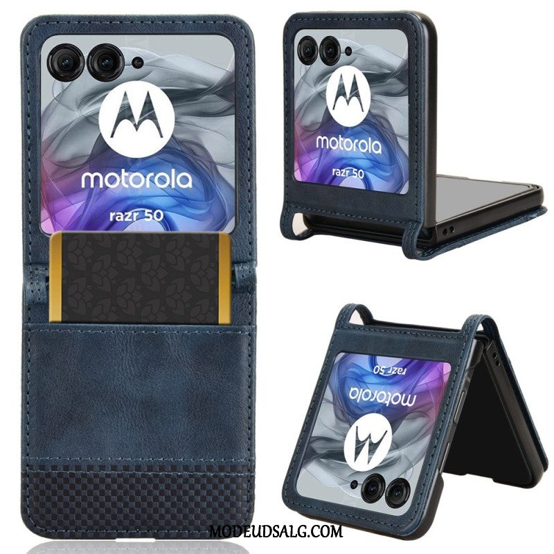 Cover Motorola Razr 50 Vintaga Frise Kortholder