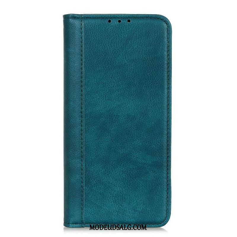 Cover OnePlus 10T 5G Flip Cover Farvet Version Split Læder