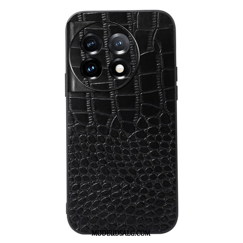 Cover OnePlus 11 5G Ægte Crocodile Texture Læder