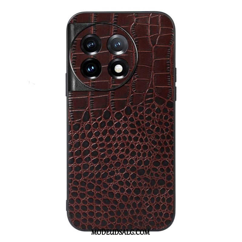 Cover OnePlus 11 5G Ægte Crocodile Texture Læder