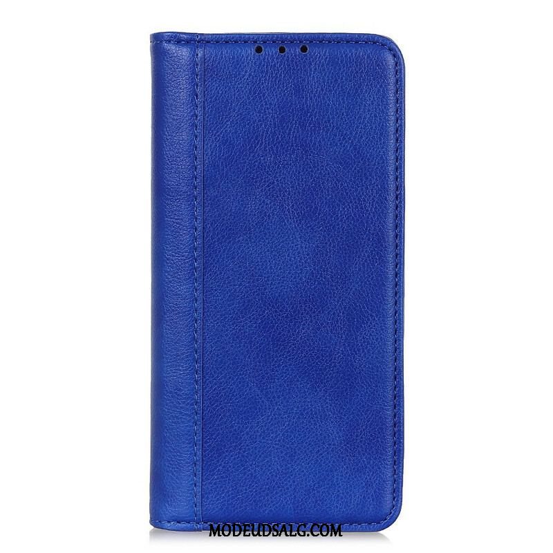 Cover OnePlus Nord 2 5G Flip Cover Litchi Split Læderversion