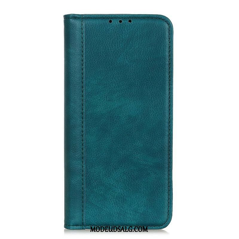 Cover OnePlus Nord 2 5G Flip Cover Litchi Split Læderversion