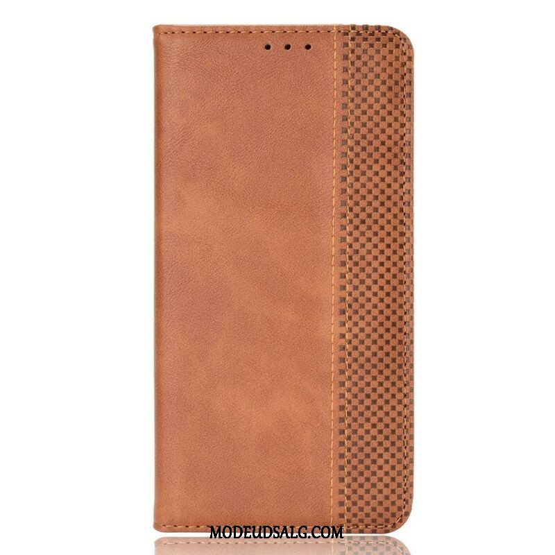 Cover OnePlus Nord 2 5G Flip Cover Stiliseret Vintage Lædereffekt