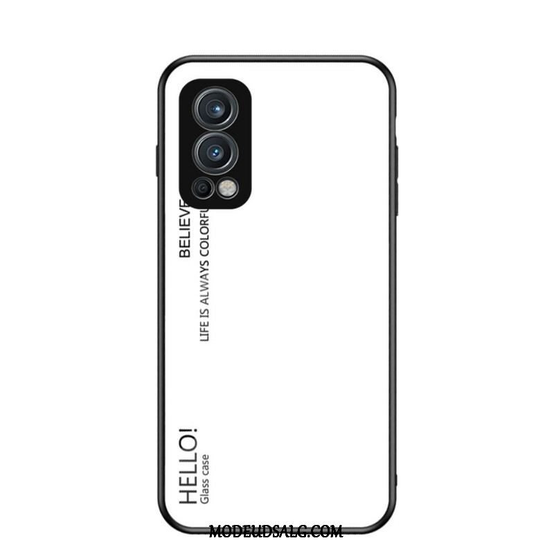 Cover OnePlus Nord 2 5G Hærdet Glas Hej