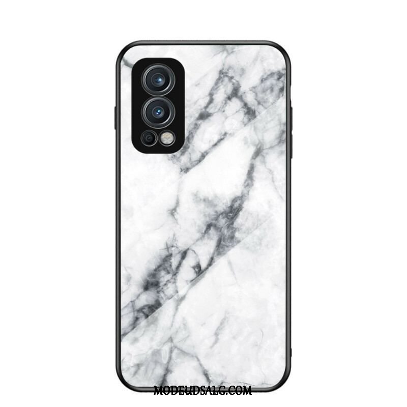 Cover OnePlus Nord 2 5G Marmorfarver Hærdet Glas