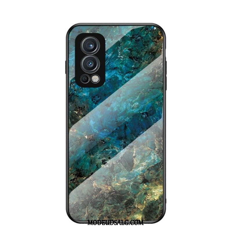 Cover OnePlus Nord 2 5G Marmorfarver Hærdet Glas