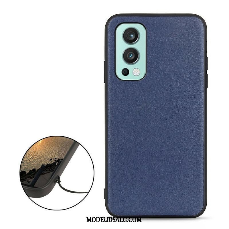 Cover OnePlus Nord 2 5G Ægte Litchi Læder