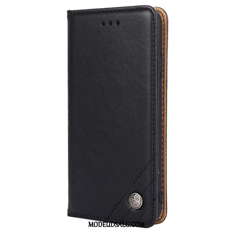 Cover OnePlus Nord 2T 5G Flip Cover Kunstlæder Med Dekorativ Nitte