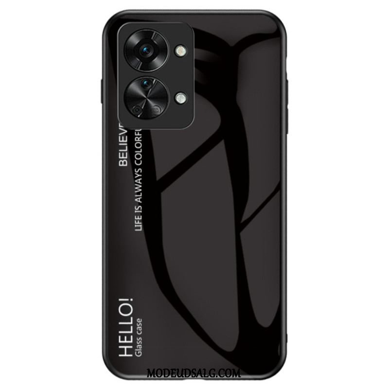 Cover OnePlus Nord 2T 5G Hærdet Glas Hej