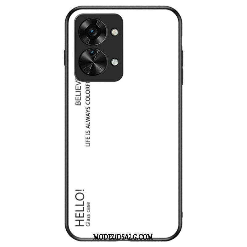 Cover OnePlus Nord 2T 5G Hærdet Glas Hej