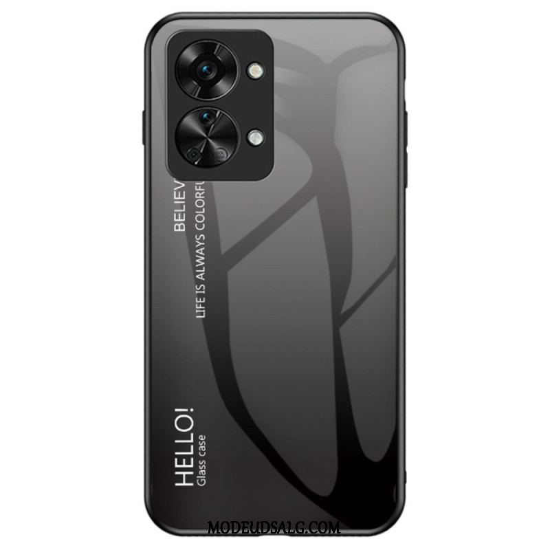 Cover OnePlus Nord 2T 5G Hærdet Glas Hej