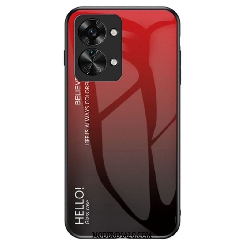 Cover OnePlus Nord 2T 5G Hærdet Glas Hej