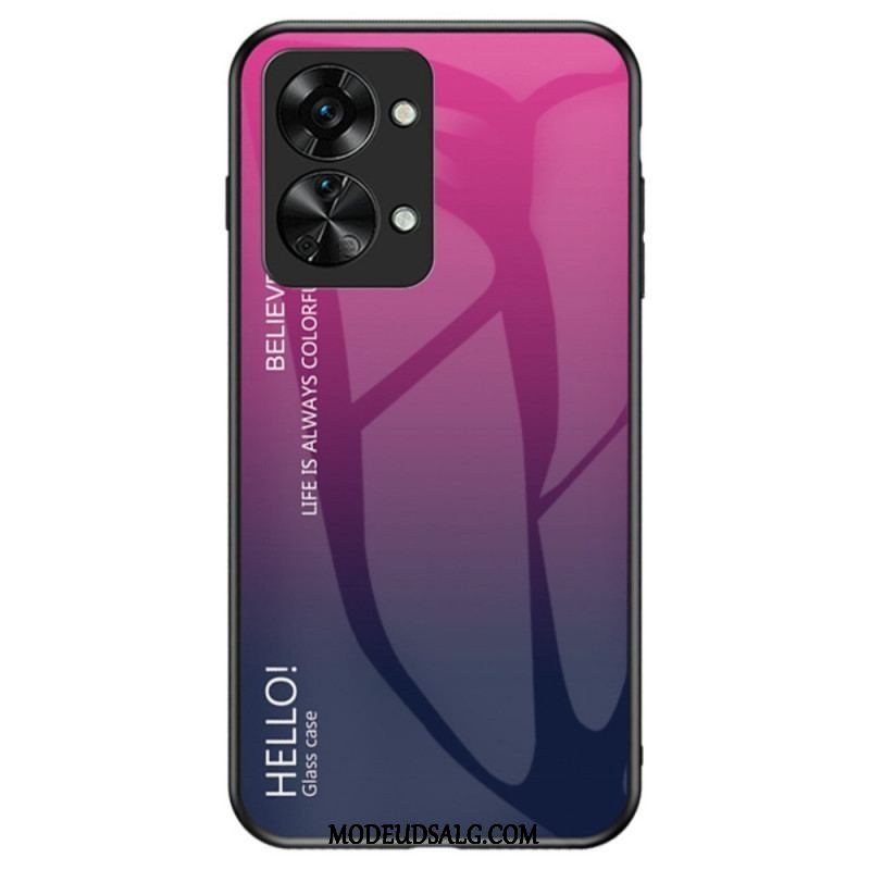 Cover OnePlus Nord 2T 5G Hærdet Glas Hej