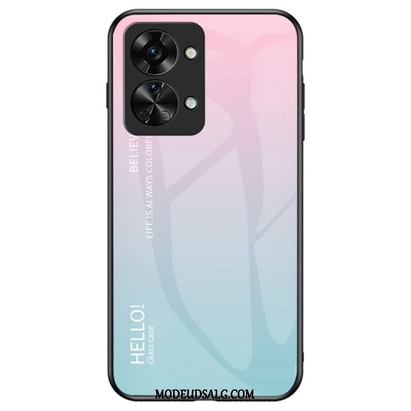 Cover OnePlus Nord 2T 5G Hærdet Glas Hej