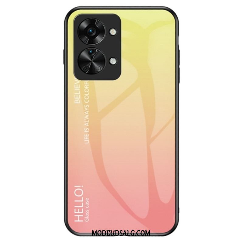 Cover OnePlus Nord 2T 5G Hærdet Glas Hej