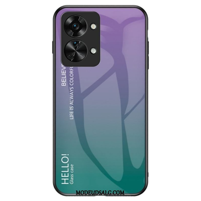 Cover OnePlus Nord 2T 5G Hærdet Glas Hej