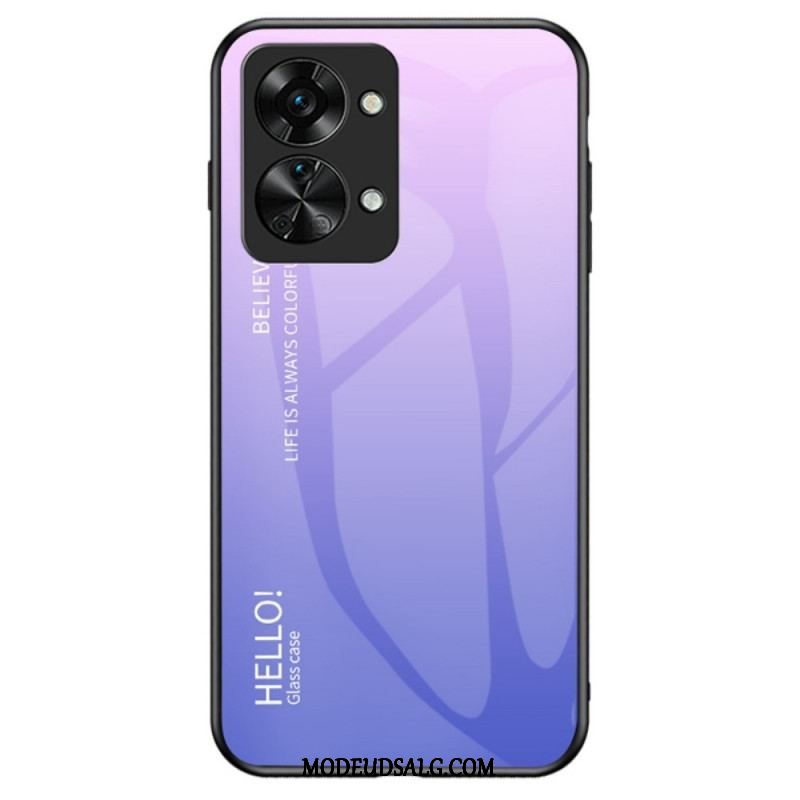 Cover OnePlus Nord 2T 5G Hærdet Glas Hej