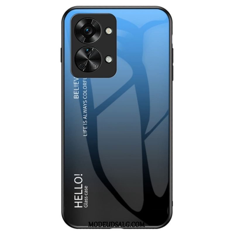 Cover OnePlus Nord 2T 5G Hærdet Glas Hej