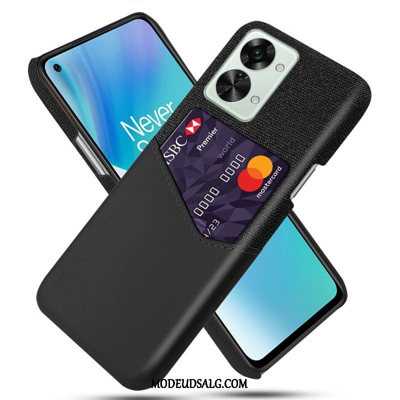 Cover OnePlus Nord 2T 5G Kortholder Klud Tekstur