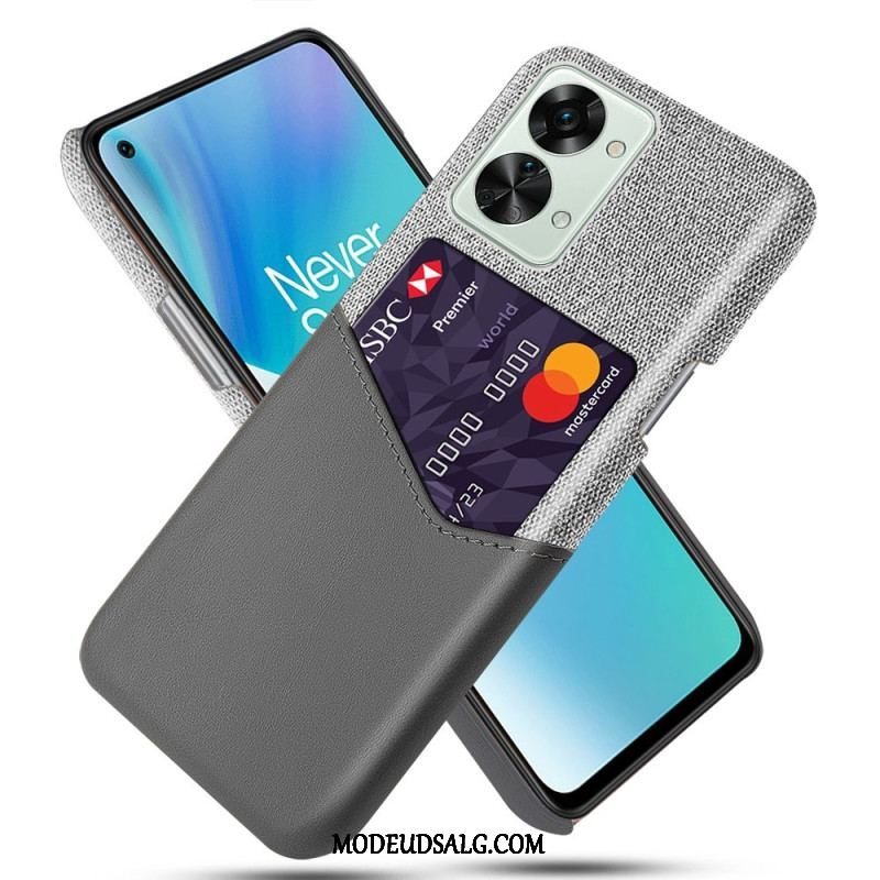 Cover OnePlus Nord 2T 5G Kortholder Klud Tekstur