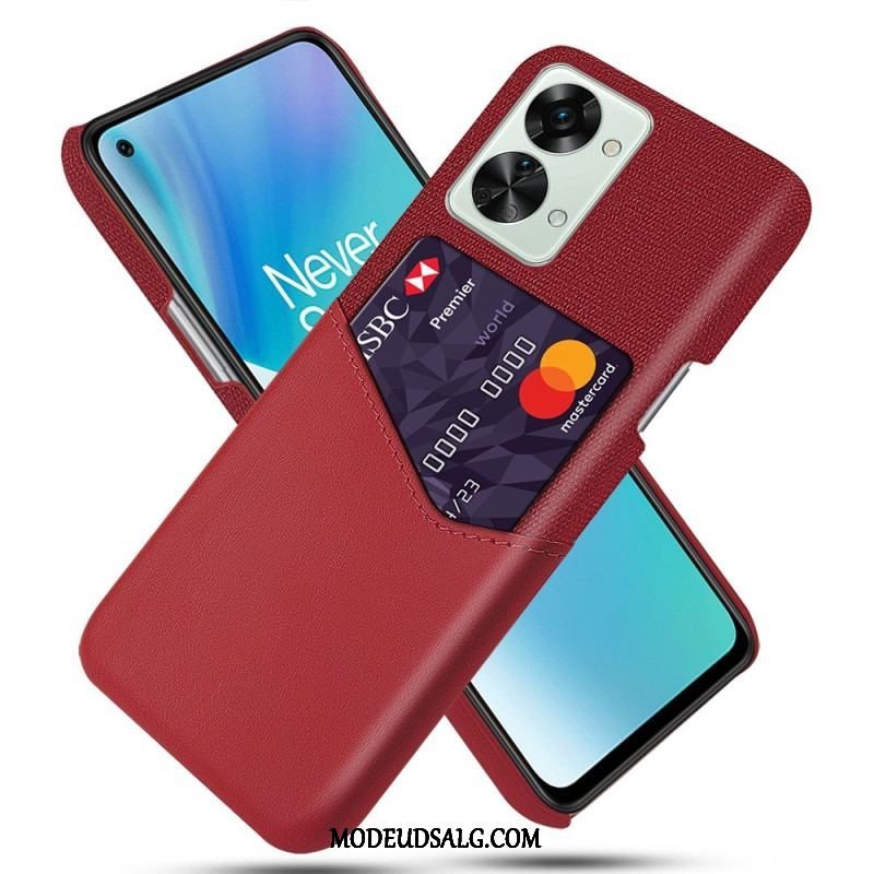 Cover OnePlus Nord 2T 5G Kortholder Klud Tekstur