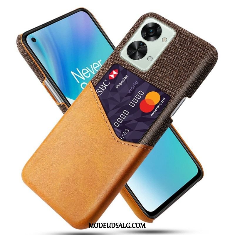 Cover OnePlus Nord 2T 5G Kortholder Klud Tekstur