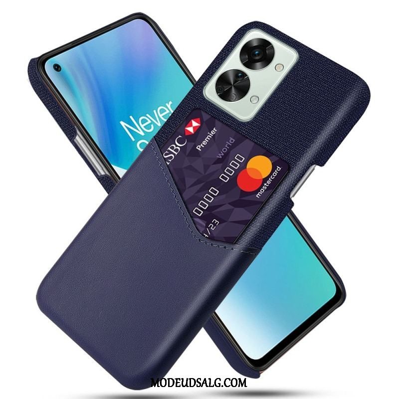 Cover OnePlus Nord 2T 5G Kortholder Klud Tekstur