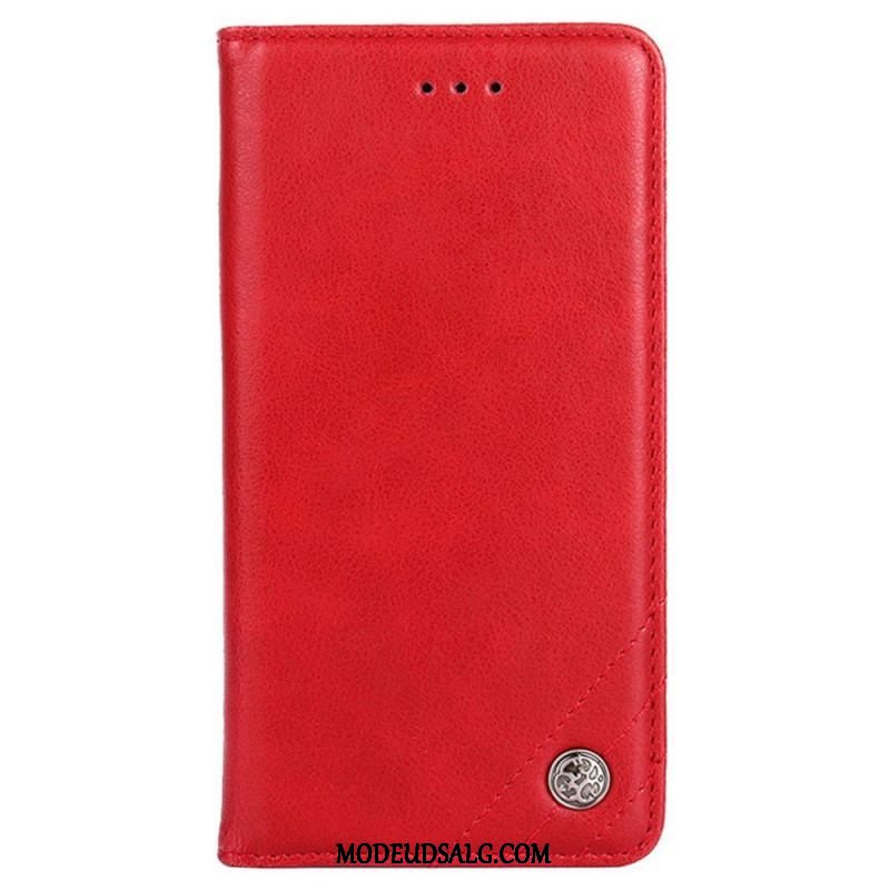 Cover OnePlus Nord CE 2 Lite 5G Flip Cover Dekorativ Nitte I Imiteret Læder