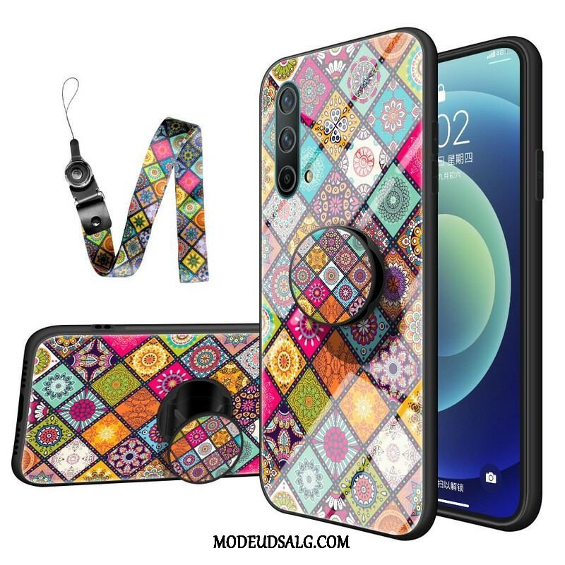 Cover OnePlus Nord CE 5G Patchwork Magnetisk Holder