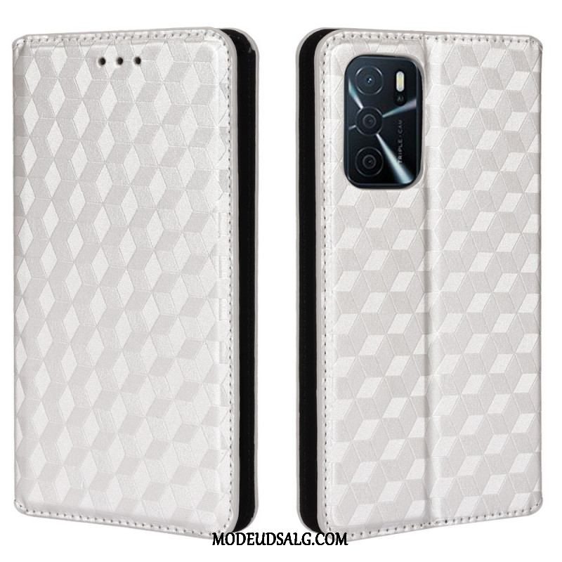 Cover Oppo A16 / A16s Flip Cover Diamant Læder Effekt