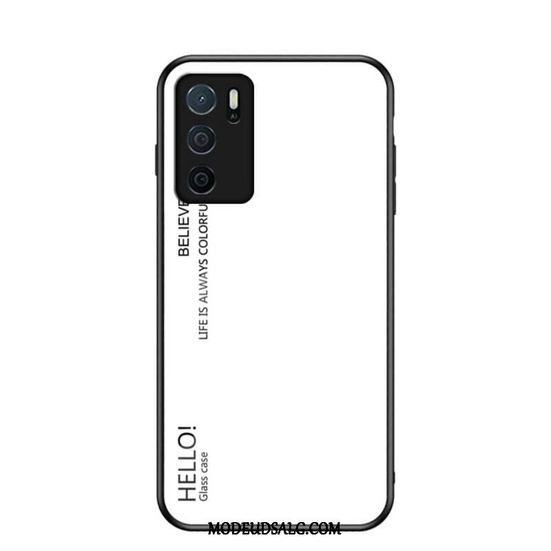 Cover Oppo A16 / A16s Hærdet Glas Hej