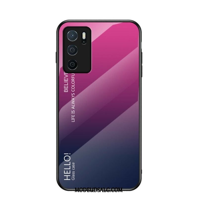 Cover Oppo A16 / A16s Hærdet Glas Hej