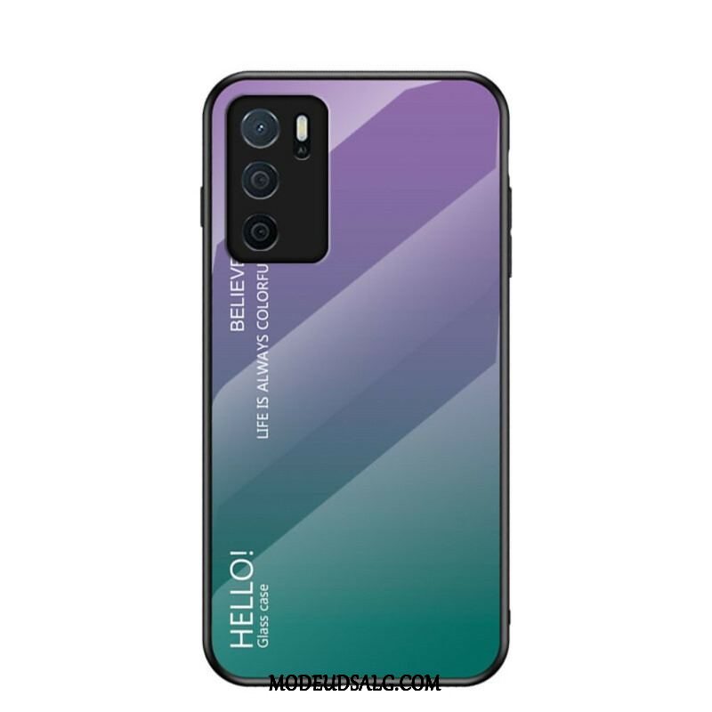 Cover Oppo A16 / A16s Hærdet Glas Hej