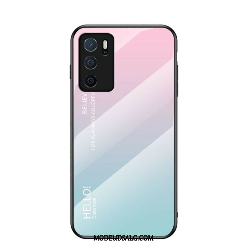 Cover Oppo A16 / A16s Hærdet Glas Hej